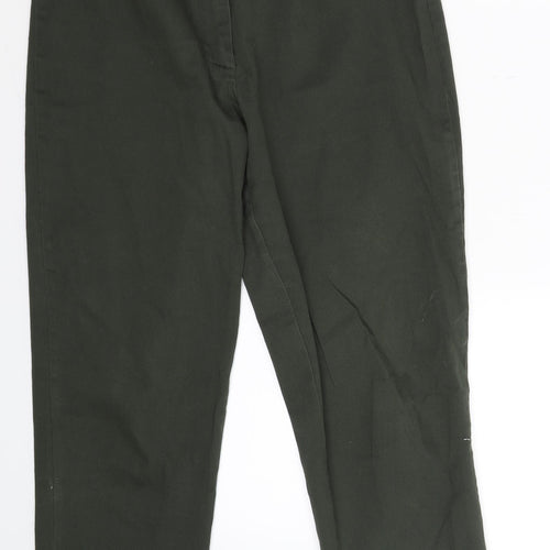 Casual Club Womens Green   Cropped Trousers Size 28 in L24 in