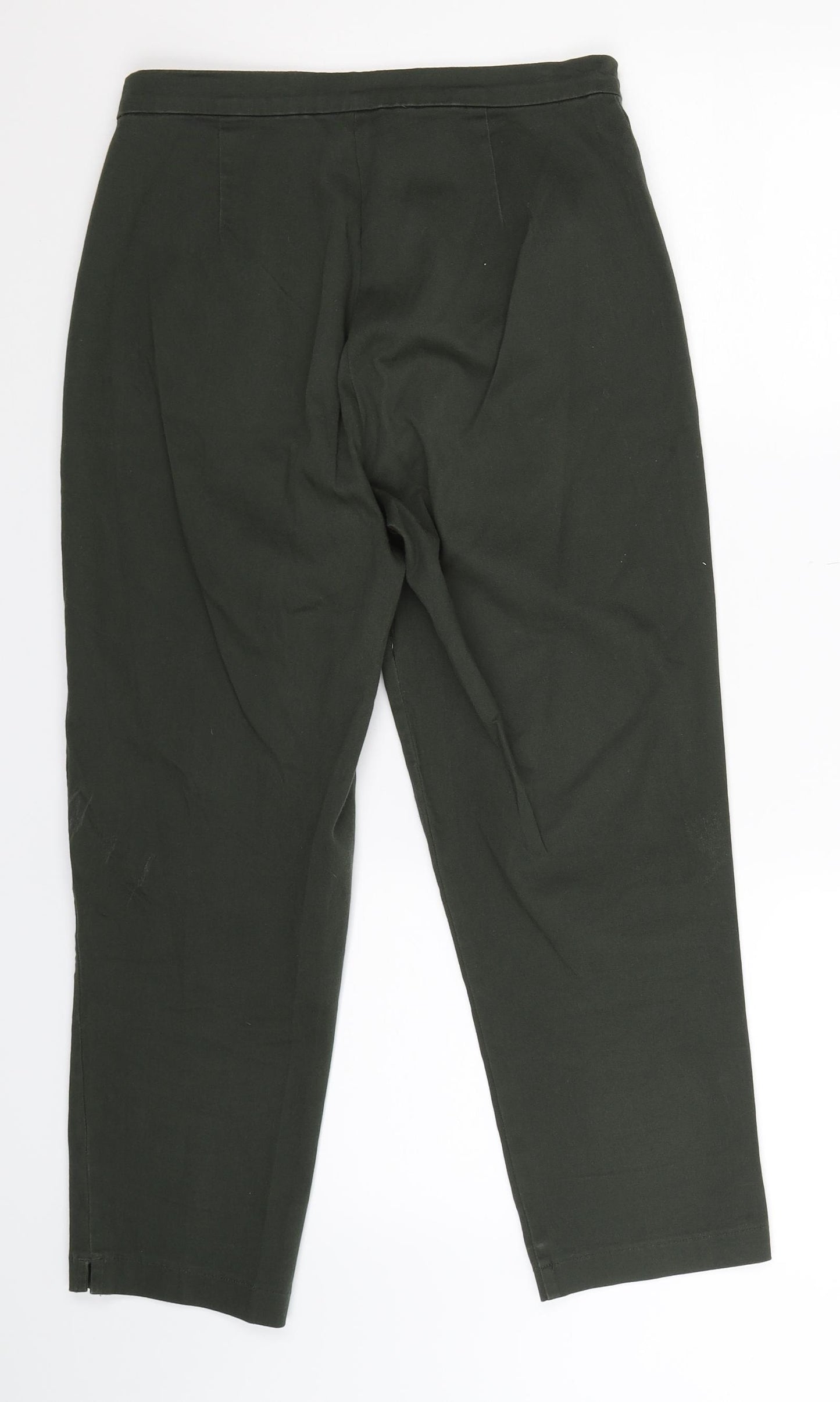 Casual Club Womens Green   Cropped Trousers Size 28 in L24 in