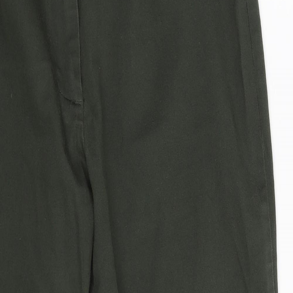 Casual Club Womens Green   Cropped Trousers Size 28 in L24 in