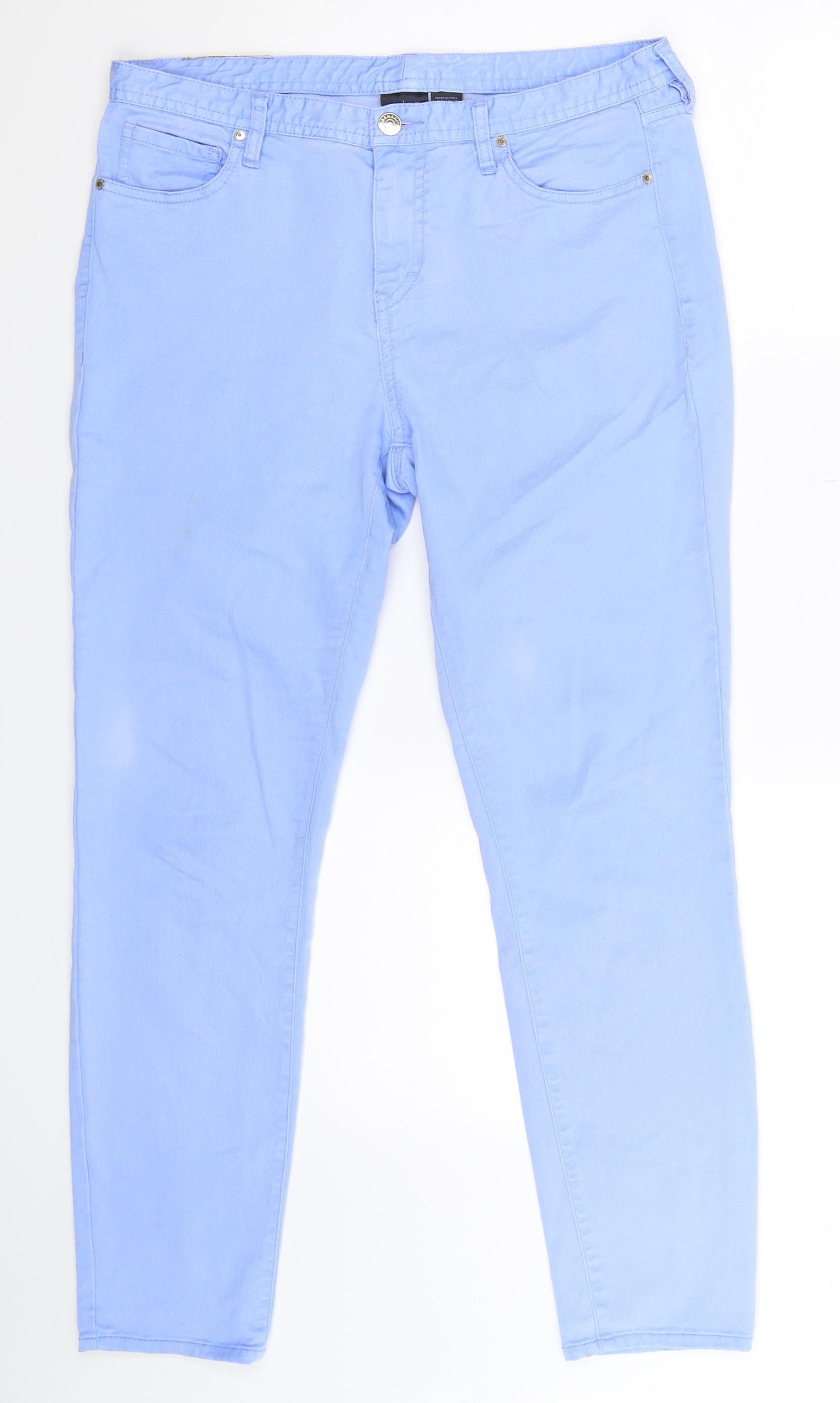 Armani Exchange Womens Blue  Denim Jegging Jeans Size 8 L27 in