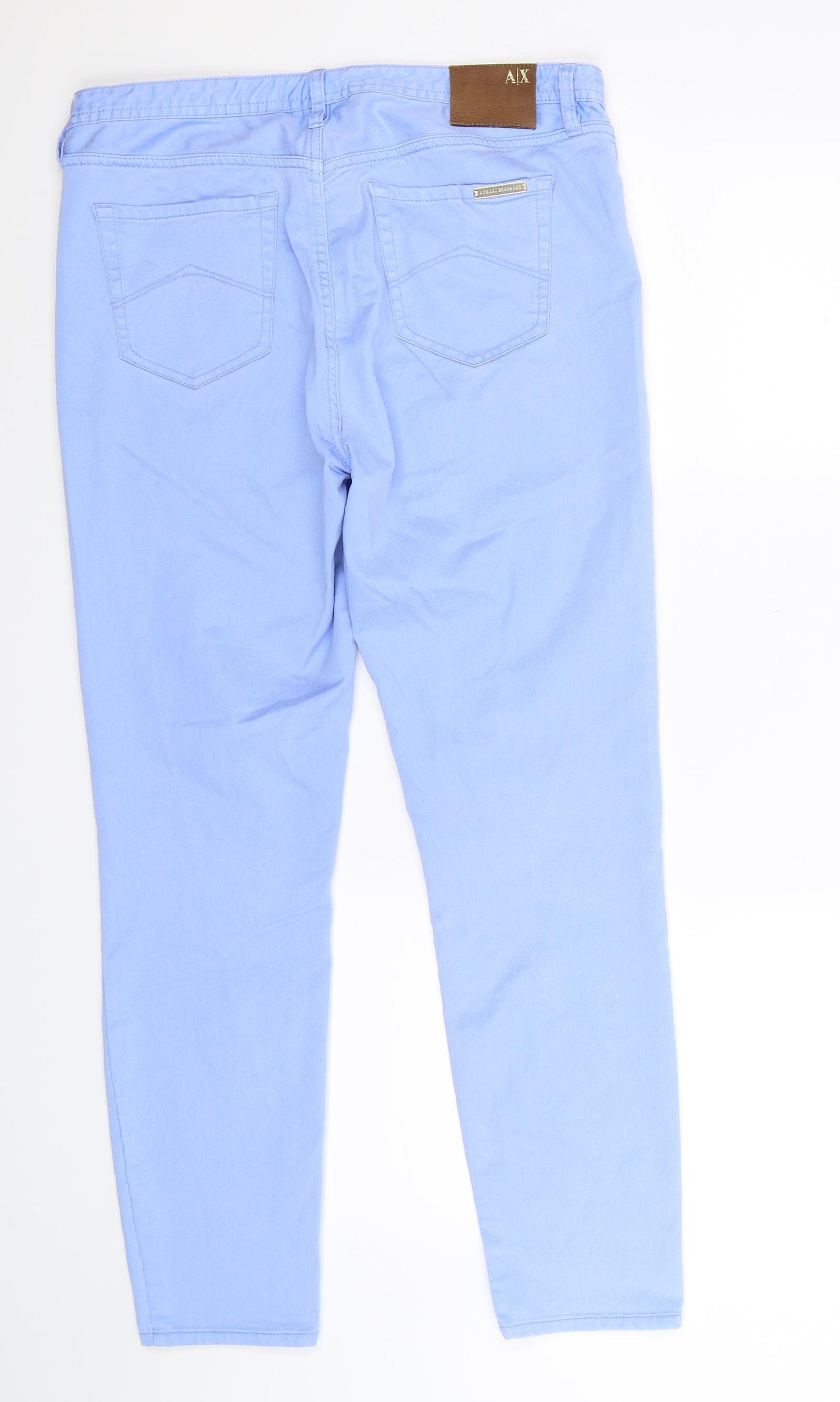 Armani Exchange Womens Blue  Denim Jegging Jeans Size 8 L27 in