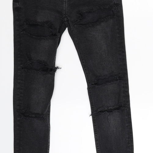 Denim Co Womens Black  Denim Skinny Jeans Size 4 L27 in