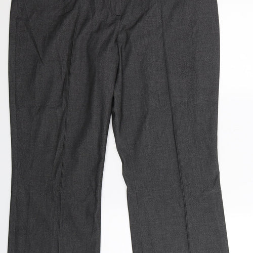 Debenhams Womens Grey   Dress Pants Trousers Size 14 L29 in