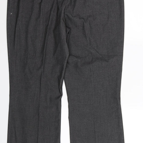 Debenhams Womens Grey   Dress Pants Trousers Size 14 L29 in