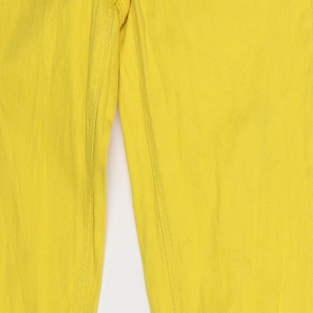 Reverse Womens Yellow  Denim Skinny Jeans Size 32 in L32 in