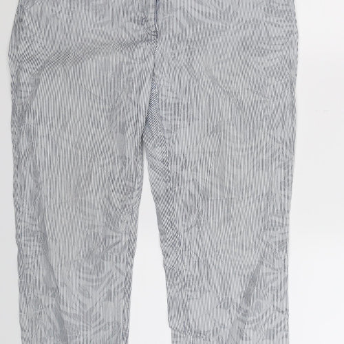 ZERRES Womens Blue Striped  Trousers  Size 32 in L32 in