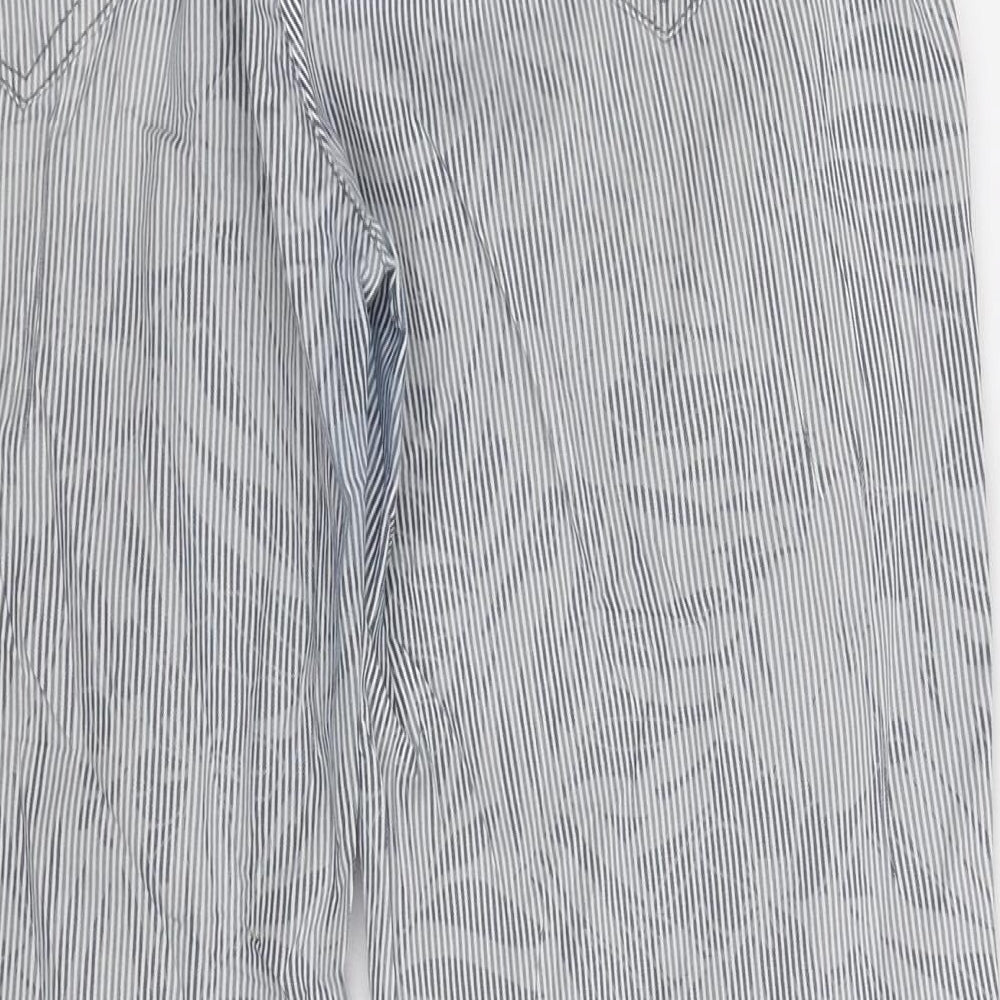 ZERRES Womens Blue Striped  Trousers  Size 32 in L32 in