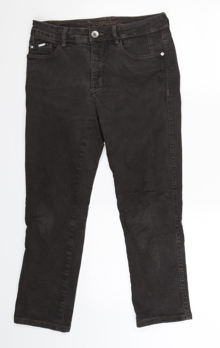 Bonita Womens Grey Denim Cropped Jeans Size 28 in L24 in