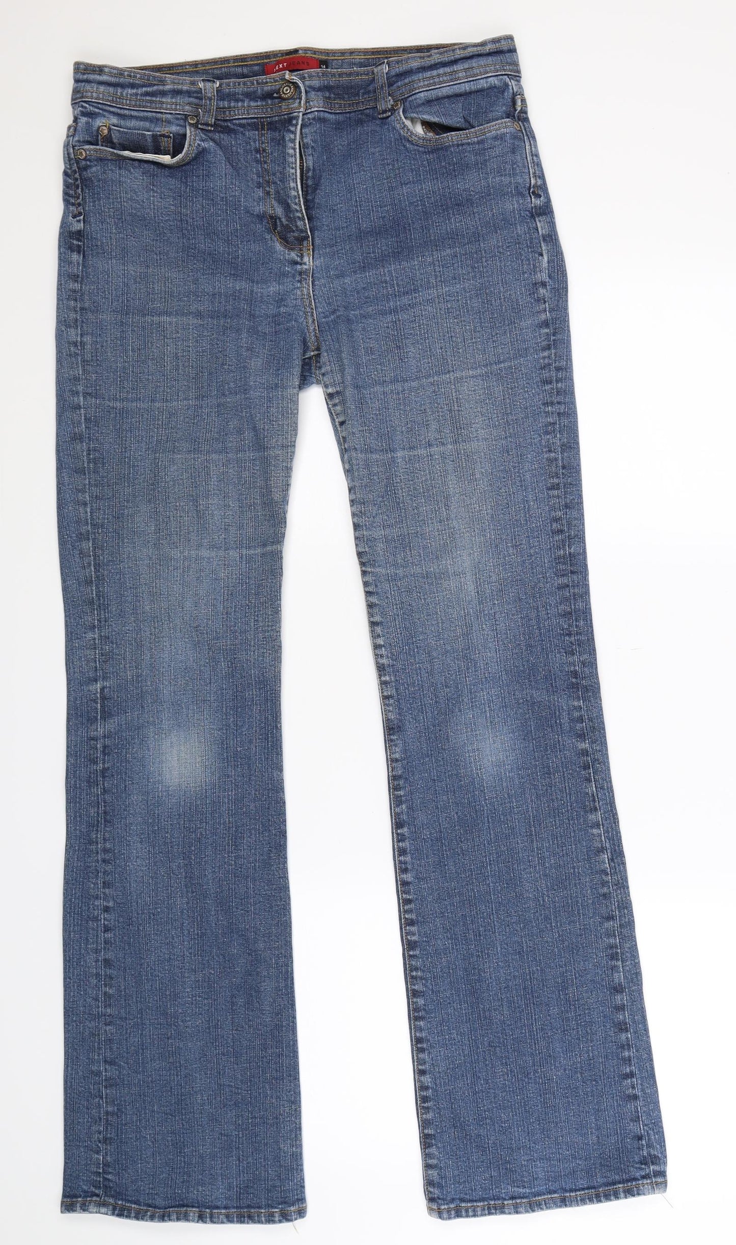 NEXT Womens Blue  Denim Bootcut Jeans Size 14 L32 in