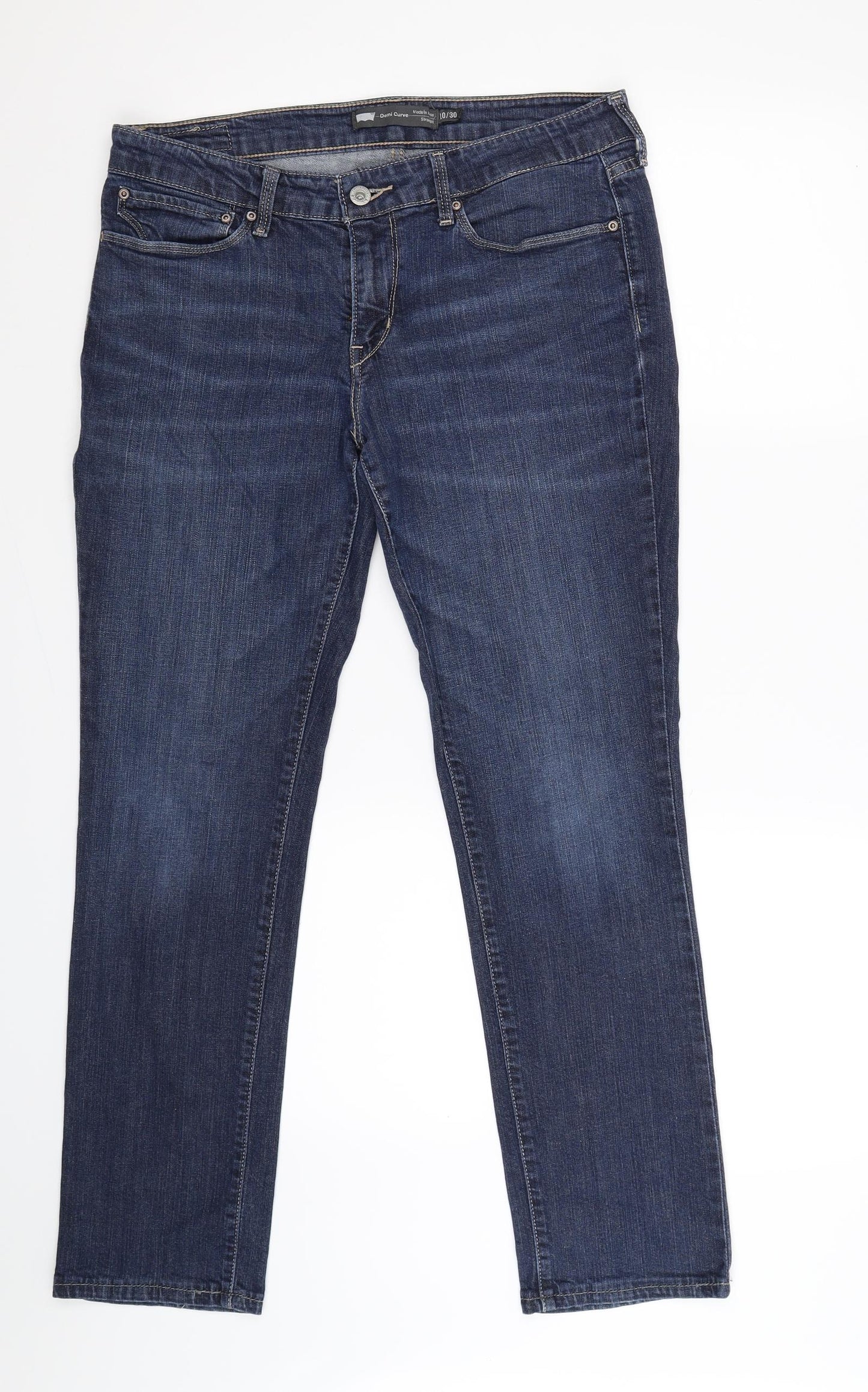 Levi's Womens Blue  Denim Skinny Jeans Size 10 L29 in