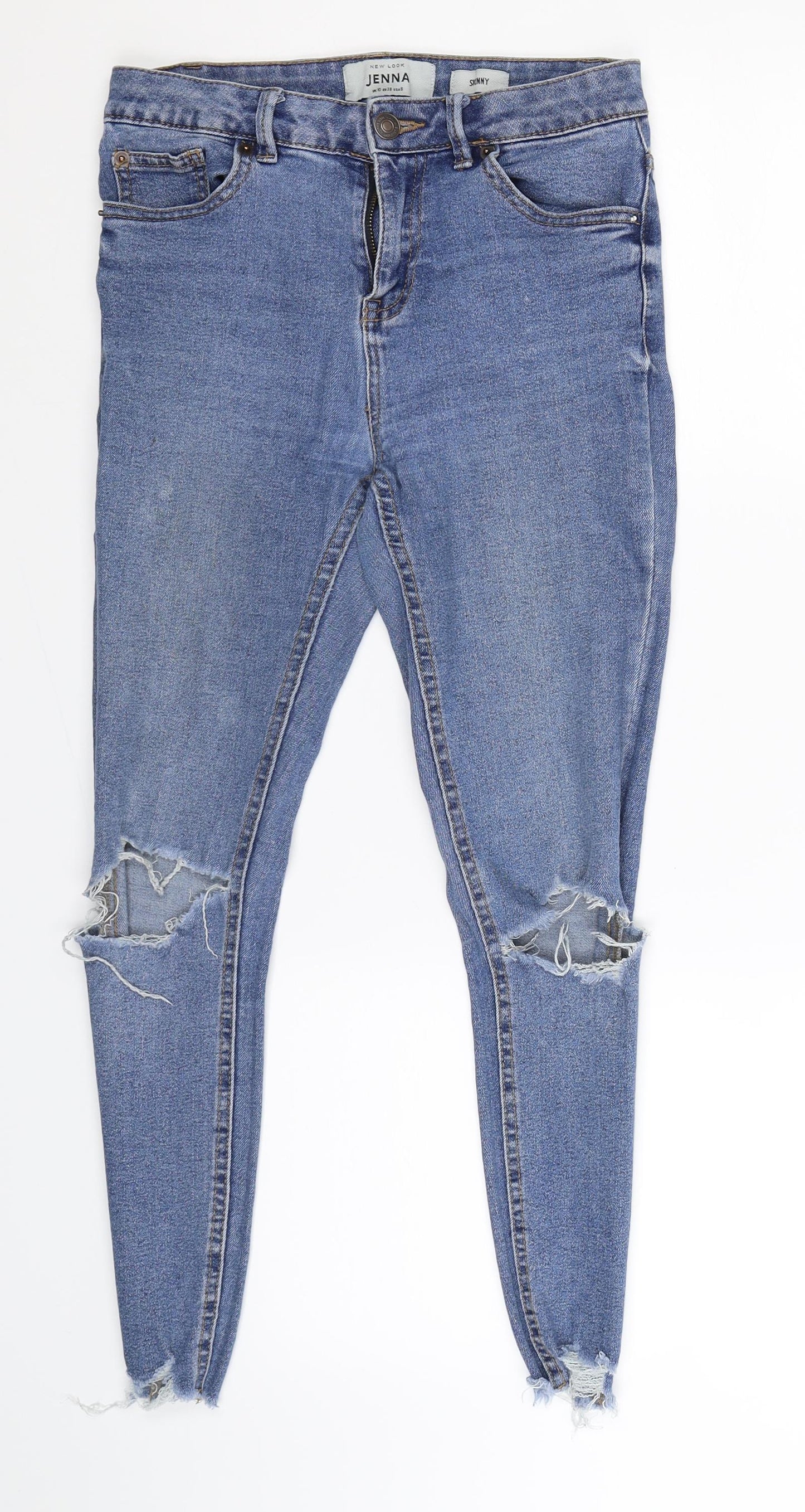 New Look Womens Blue  Denim Skinny Jeans Size 10 L23 in