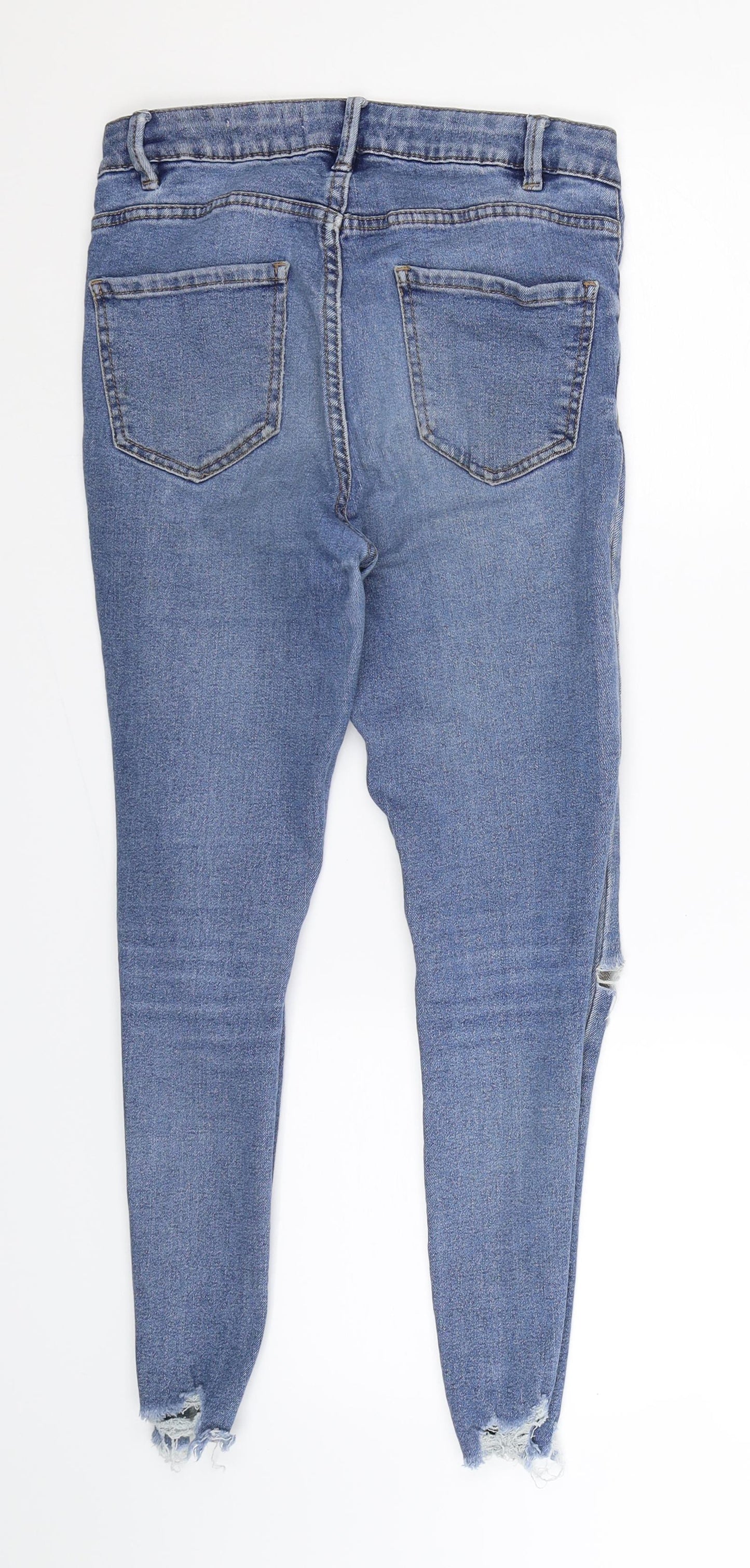 New Look Womens Blue  Denim Skinny Jeans Size 10 L23 in