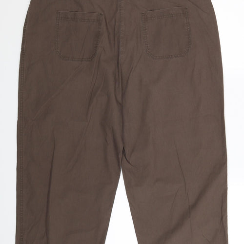 Bcasual Womens Grey   Cropped Trousers Size 18 L21 in