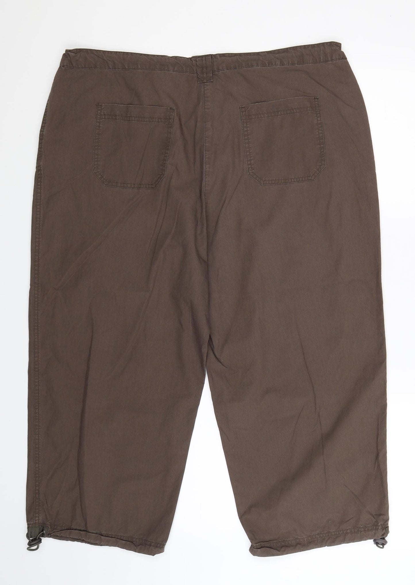 Bcasual Womens Grey   Cropped Trousers Size 18 L21 in
