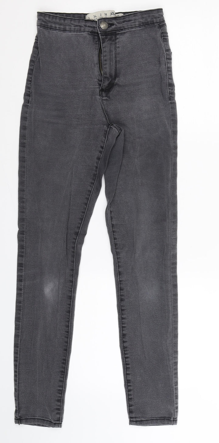Denim Co Womens Grey Denim Jegging Jeans Size 6 L25 in