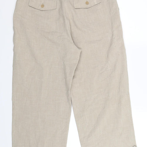 Brandtex Womens Beige   Trousers  Size 16 L25 in