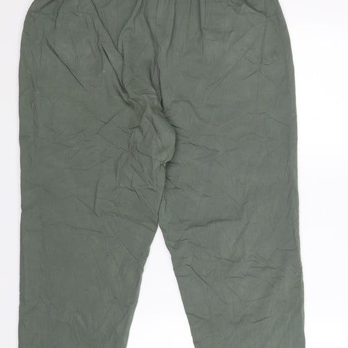 VY Womens Green   Cropped Trousers Size 34 in L21 in