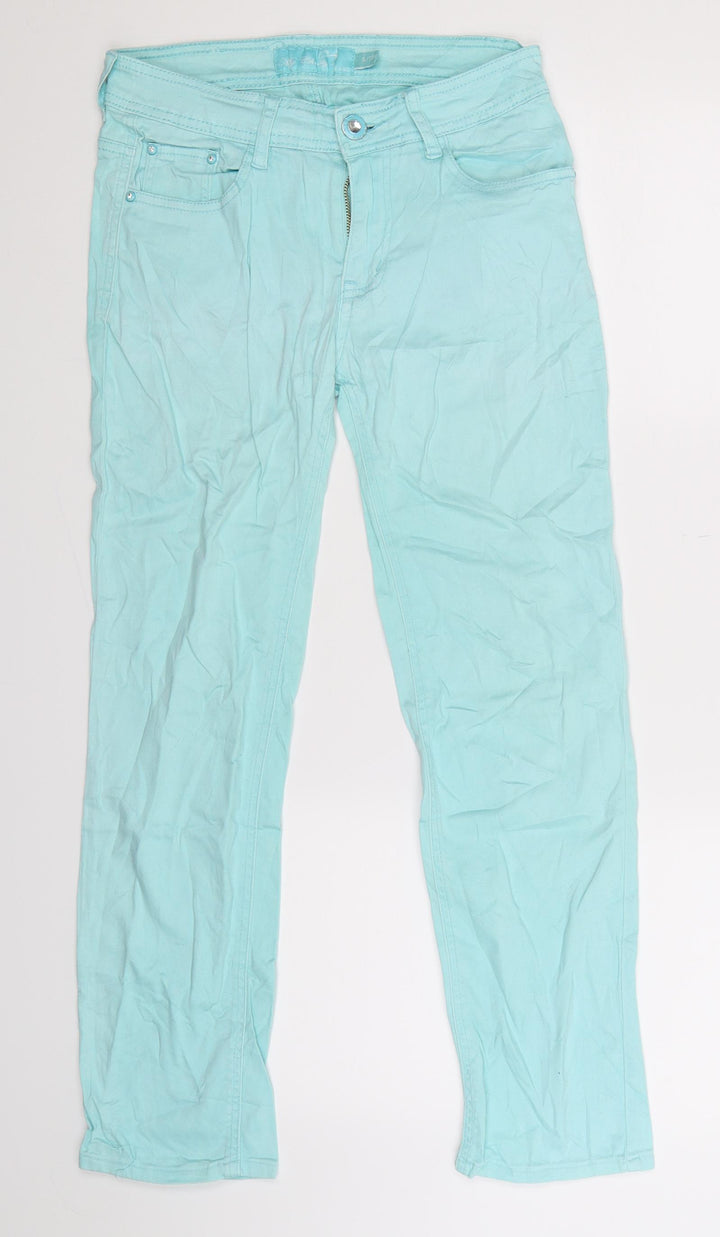 My Christy Womens Green Denim Jegging Jeans Size S L27 in