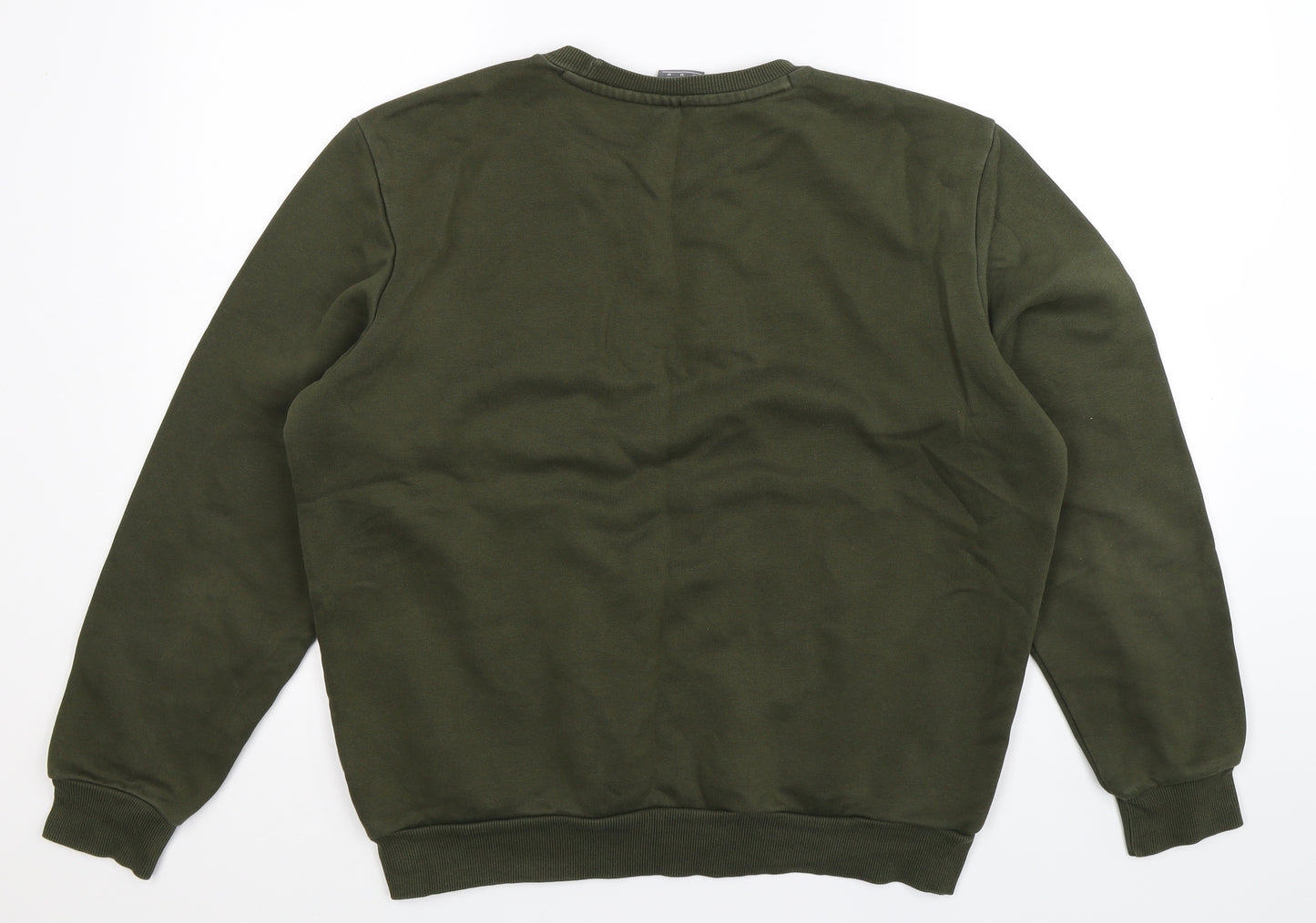 PUMA Mens Green   Pullover Sweatshirt Size M