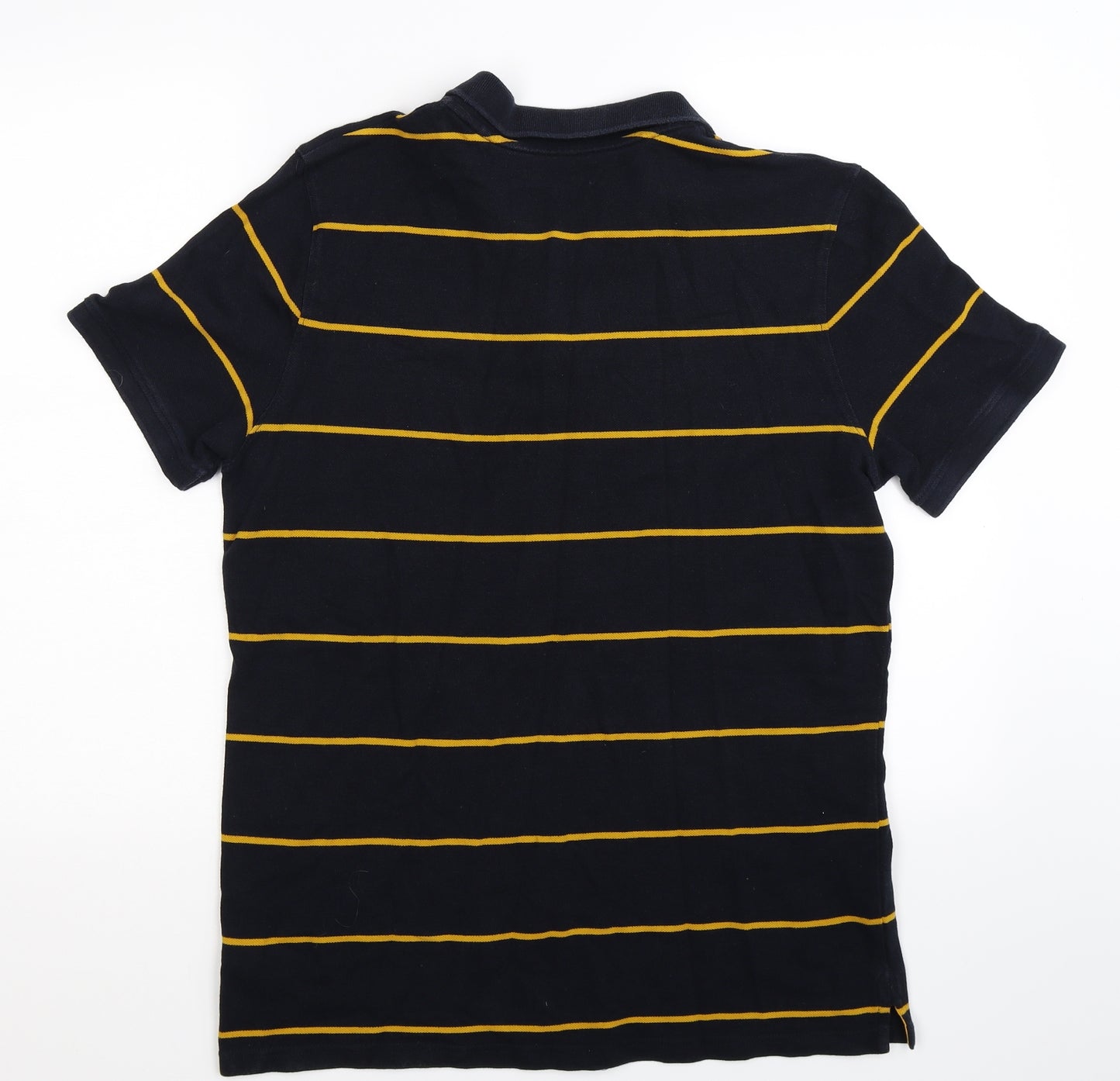 TU Mens Blue Striped   Polo Size L