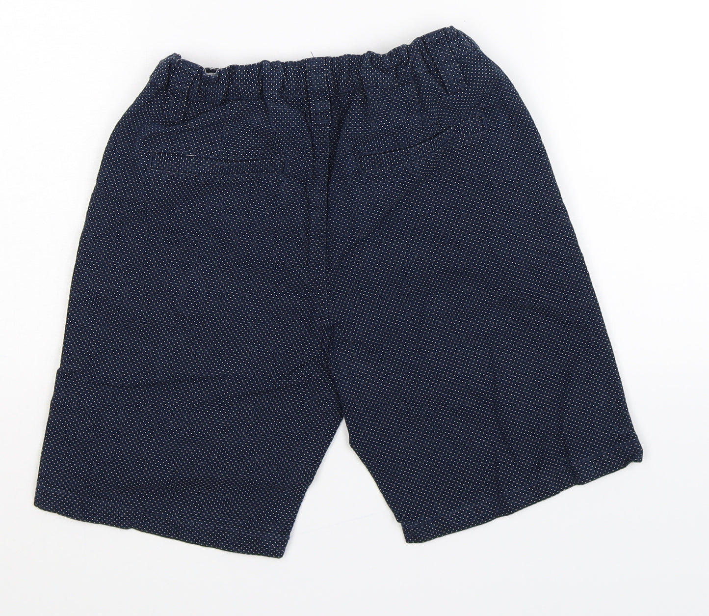 Denim Co Boys Blue Spotted  Chino Shorts Size 8-9 Years