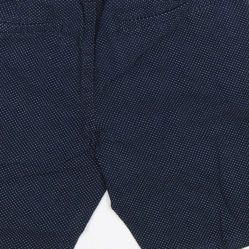 Denim Co Boys Blue Spotted  Chino Shorts Size 8-9 Years
