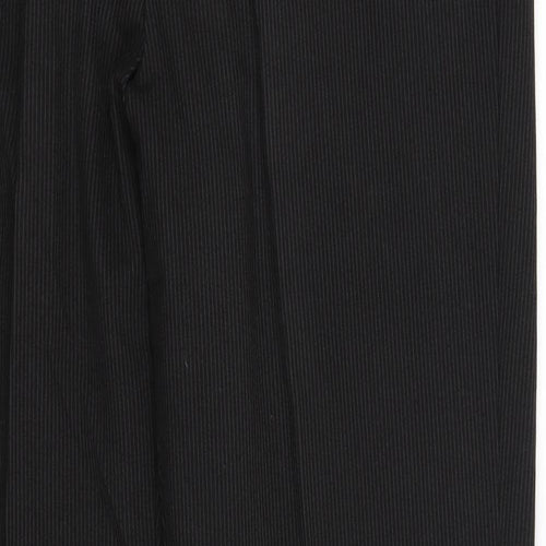 BHS Mens Black Striped  Dress Pants Trousers Size 34 L32 in