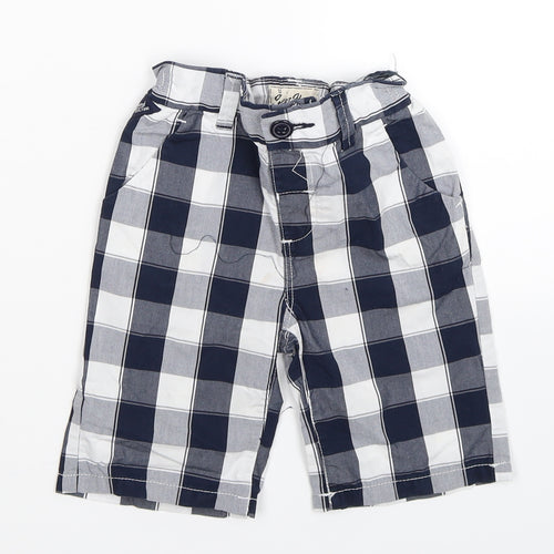 NEXT Boys Blue Check  Bermuda Shorts Size 3-4 Years