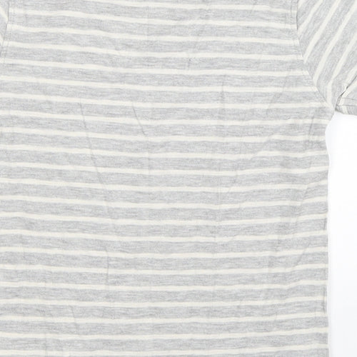 NEXT Boys Grey Striped  Basic T-Shirt Size 5 Years