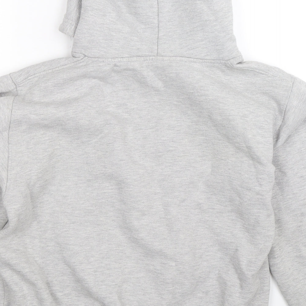 Uneek Mens Grey   Pullover Hoodie Size M