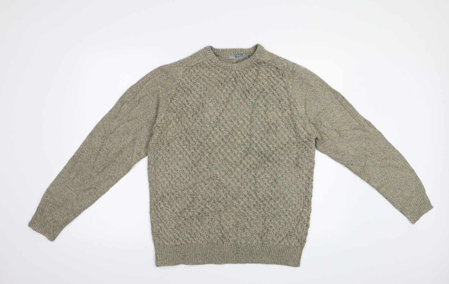Tu Man Mens Brown   Pullover Jumper Size M