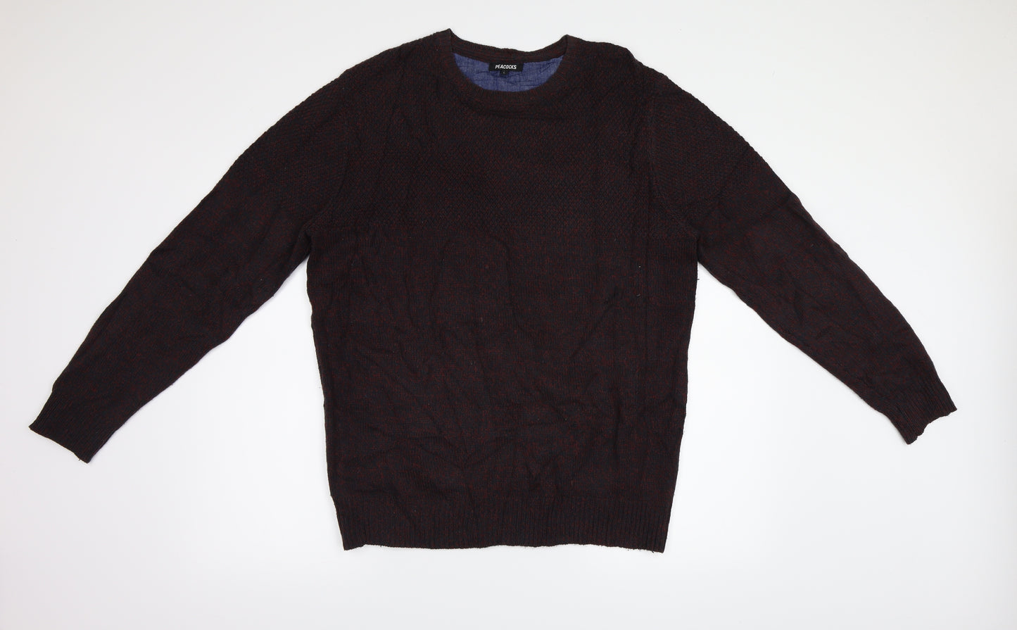 Peacocks Mens Purple   Pullover Jumper Size L