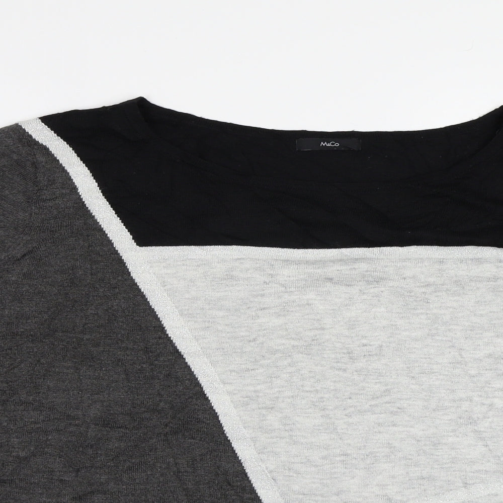 M&Co Womens Multicoloured   Pullover Sweatshirt Size 18