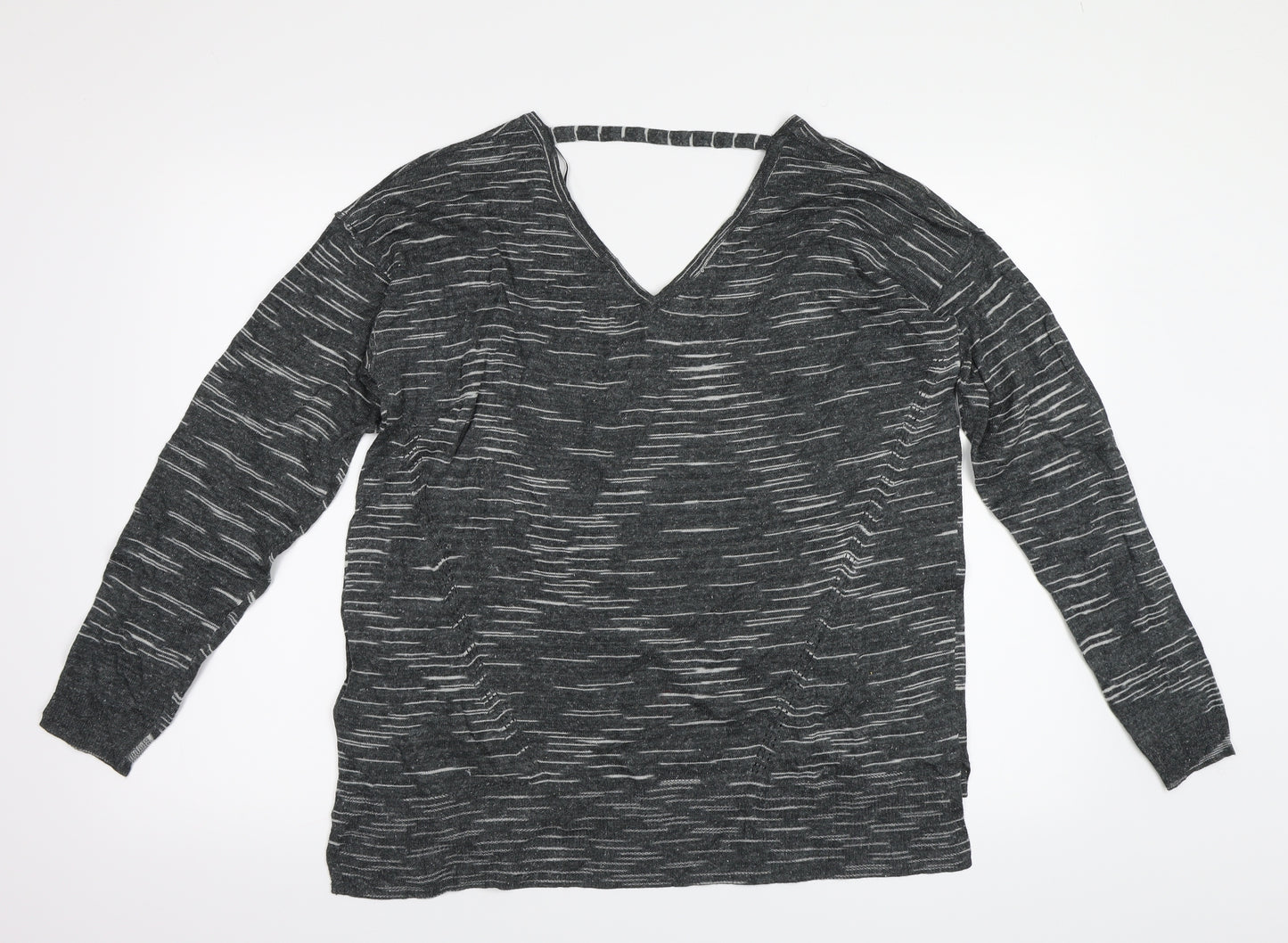 M&S Womens Grey   Pullover Sweatshirt Size L