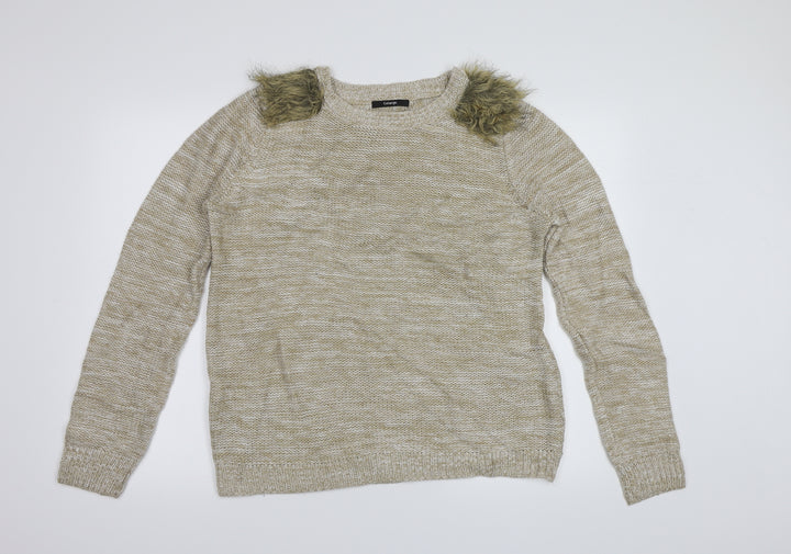 George Womens Beige Pullover Jumper Size 14