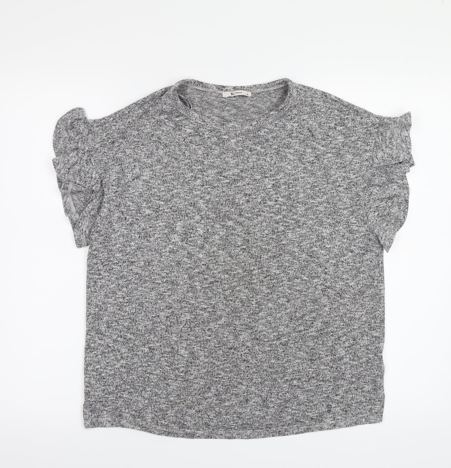 TU Womens Grey   Pullover Sweatshirt Size 8