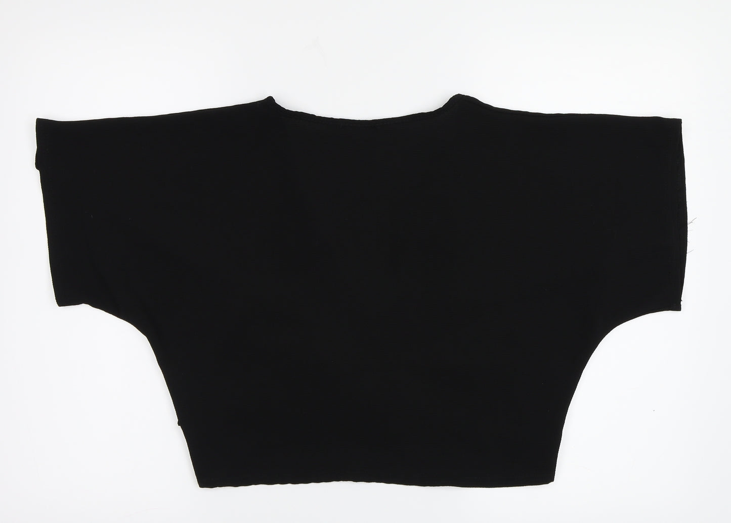 PRETTYLITTLETHING Womens Black   Basic Blouse Size 12