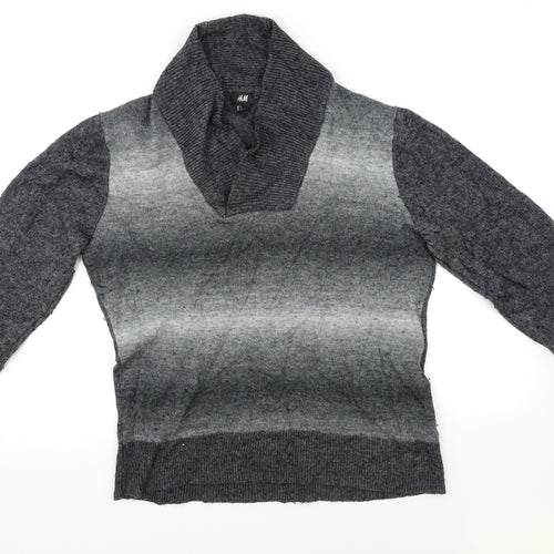 H&M Mens Grey   Pullover Jumper Size L