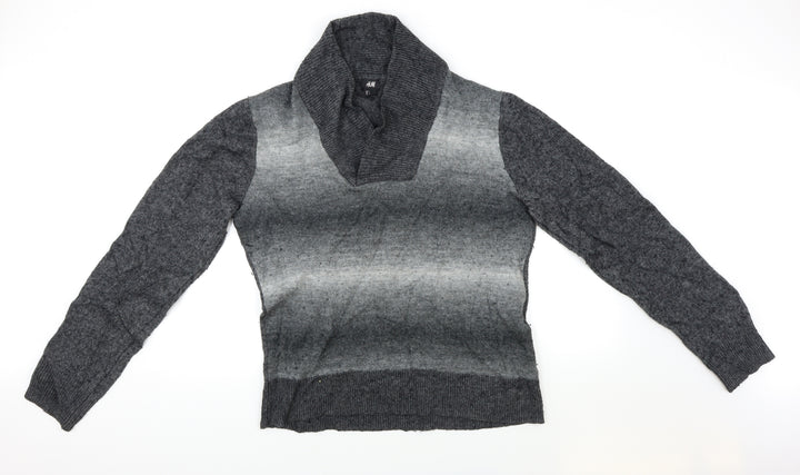 H&M Mens Grey   Pullover Jumper Size L