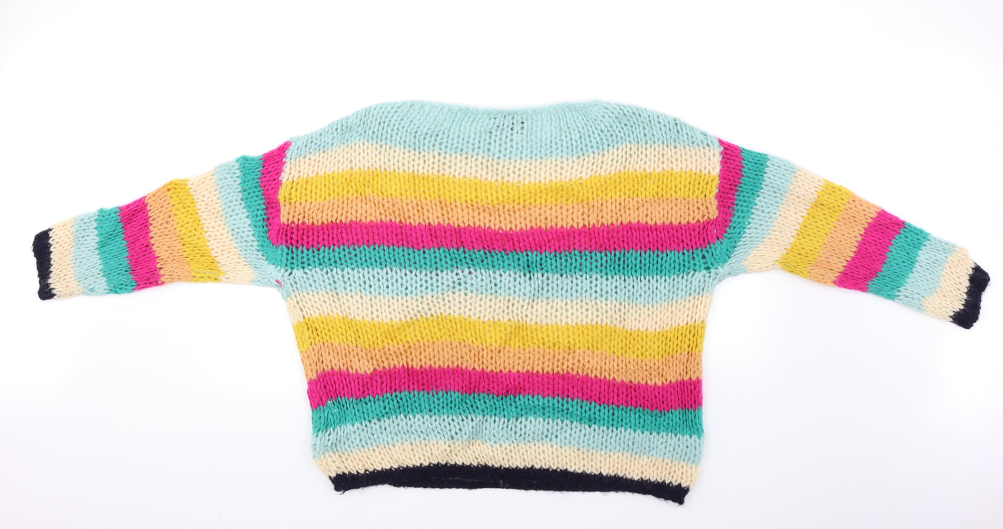 Essentiel Womens Multicoloured Striped  Pullover Jumper Size S