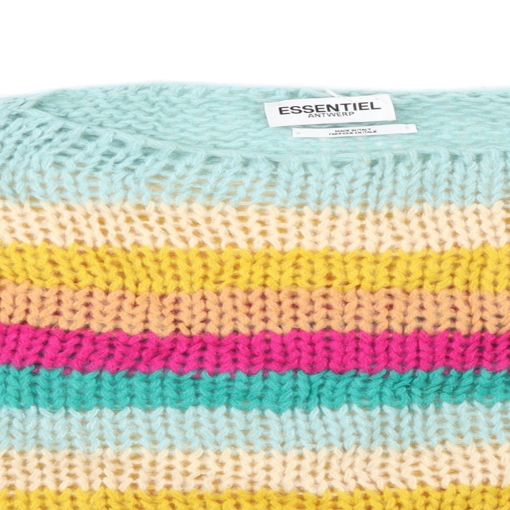 Essentiel Womens Multicoloured Striped  Pullover Jumper Size S