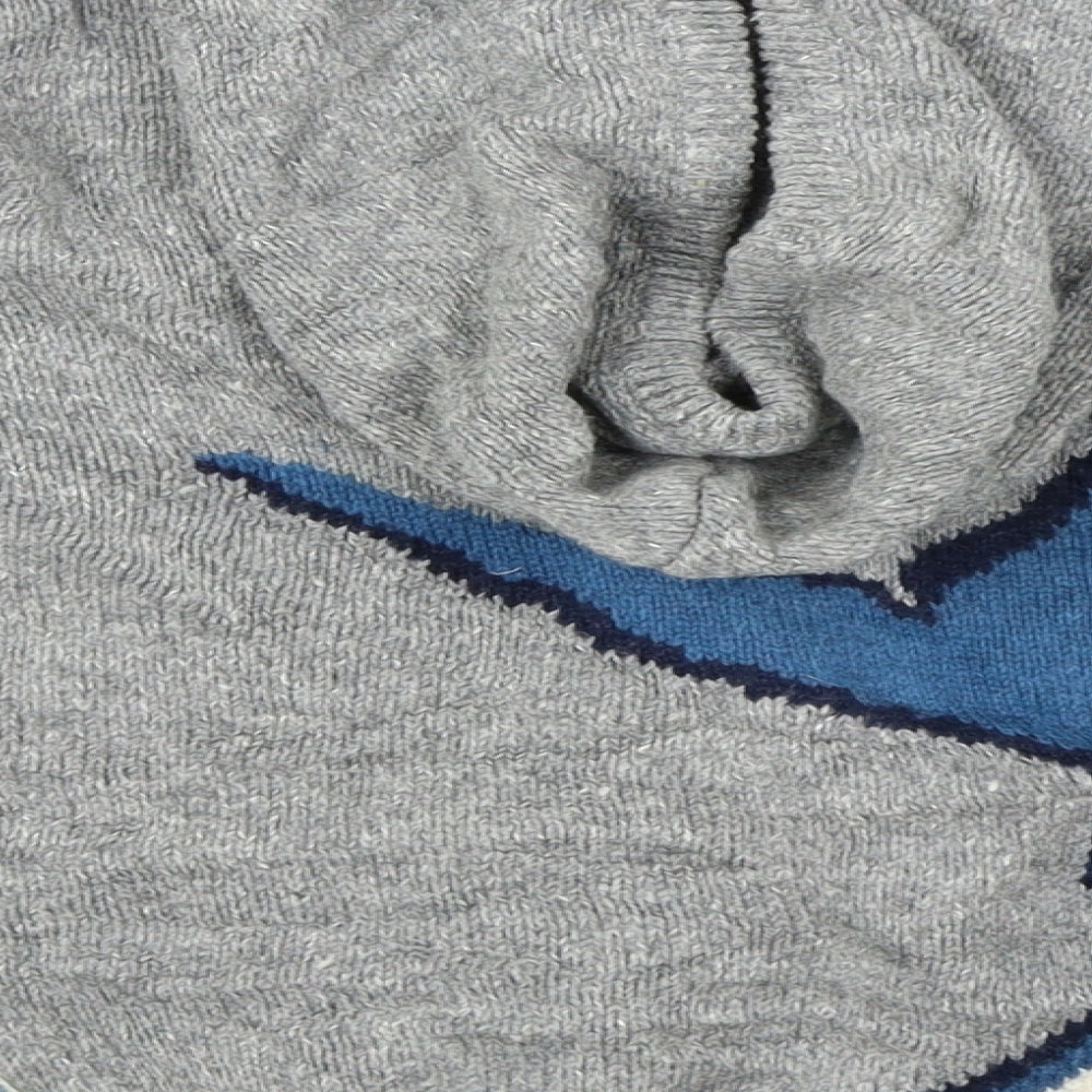 Fat Face Boys Grey   Pullover Hoodie Size 12-13 Years  - Shark