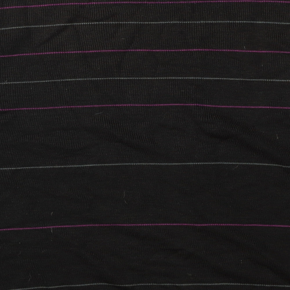 Richmond & Watts Mens Black Striped  Pullover Jumper Size M