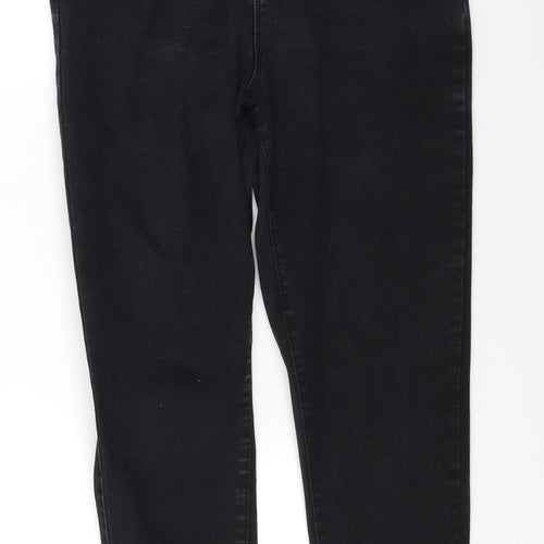 Denim co Womens Black  Denim Skinny Jeans Size 16 L26 in