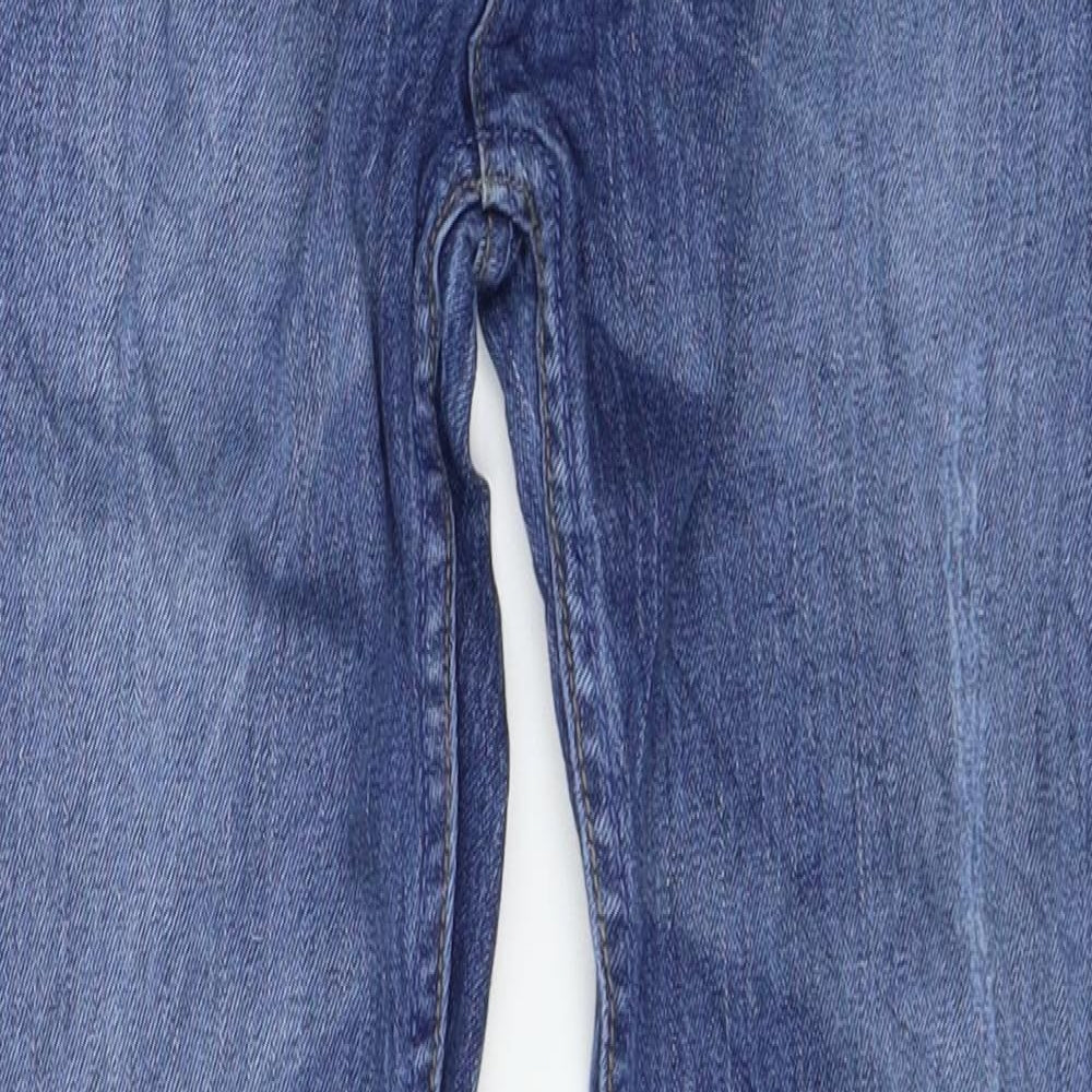 Preworn Womens Blue  Denim Skinny Jeans Size 30 L28 in - Flower print