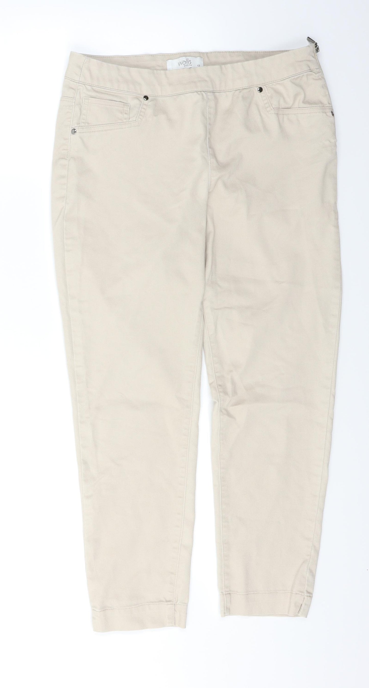 Wallis Womens Beige   Trousers  Size 12 L23 in