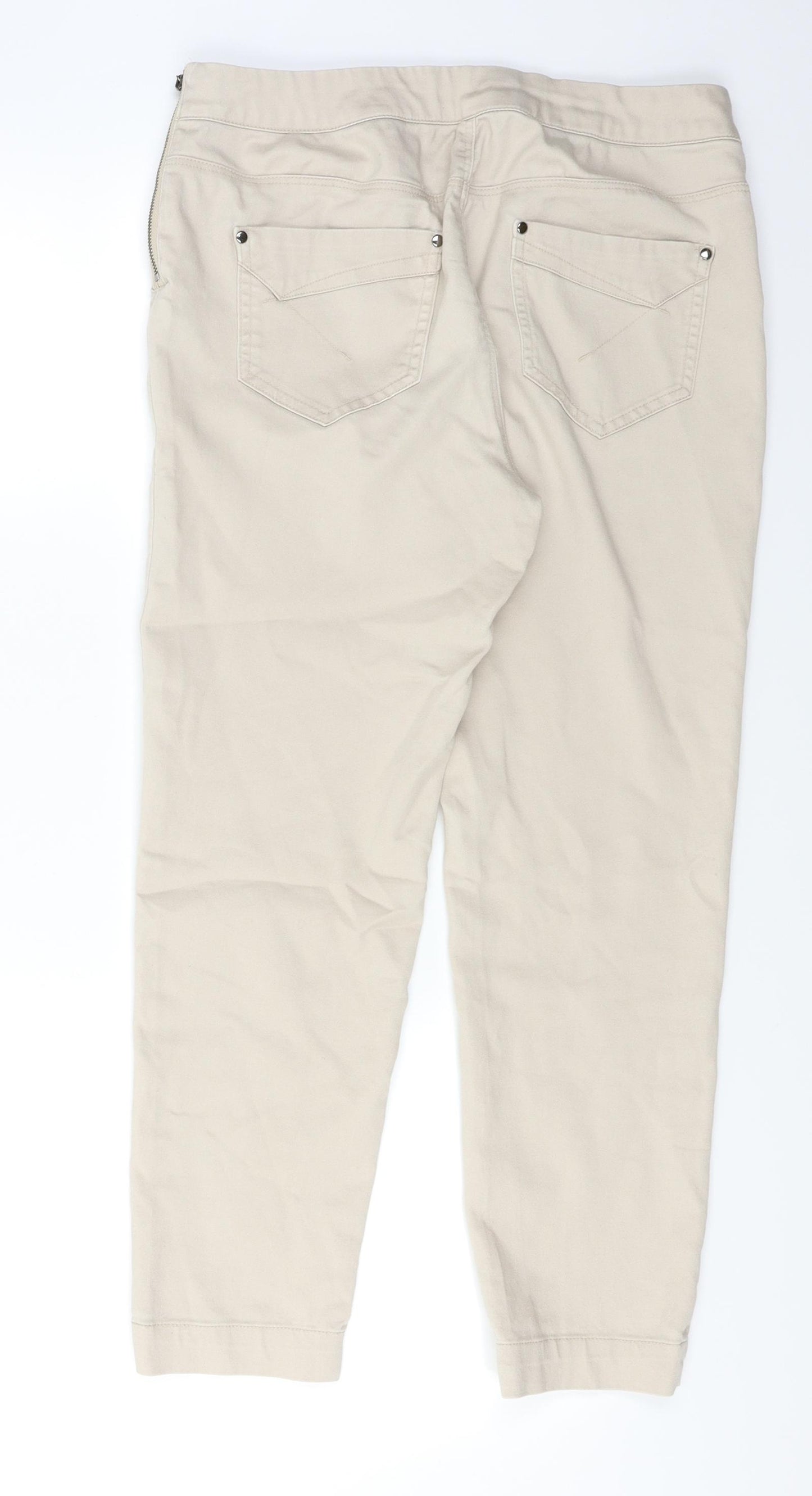 Wallis Womens Beige   Trousers  Size 12 L23 in