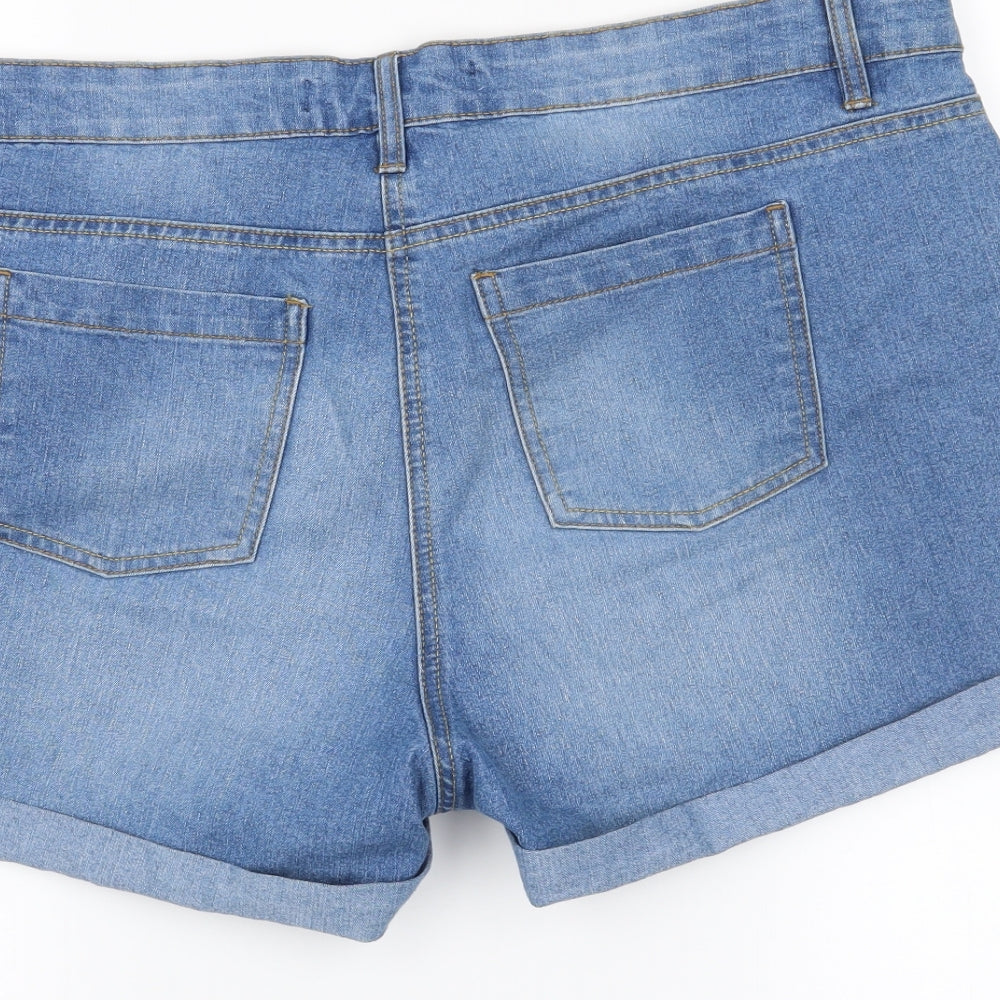 PEP & cO Womens Blue   Chino Shorts Size 18