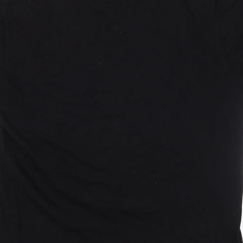 ed flandry Mens Black    T-Shirt Size L  - tiger logo