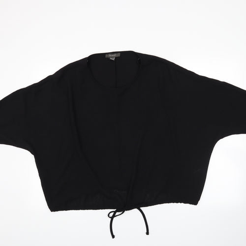 Primark Womens Black   Pullover Jumper Size 16  - crop jumper